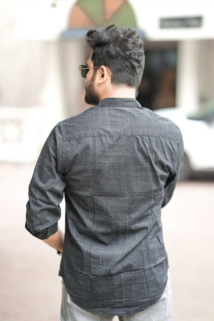 Pop Short Kurta - Black