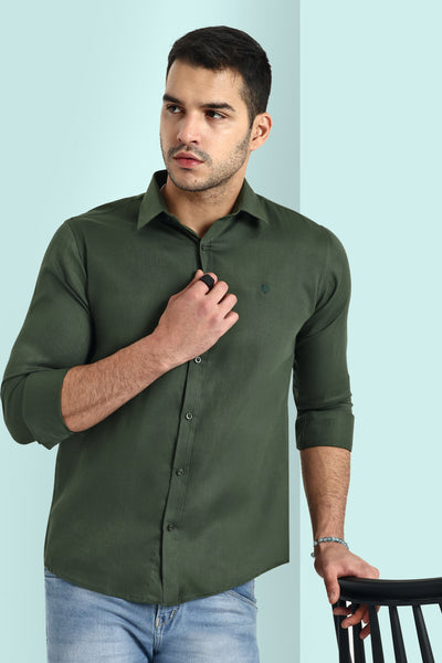 Buy Dark Green Shirts for Men by SOJANYA Online | Ajio.com