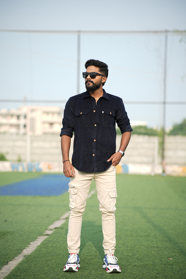 Corduroy Style Navy