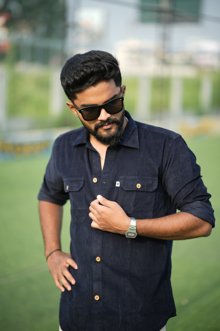 Corduroy Style Navy