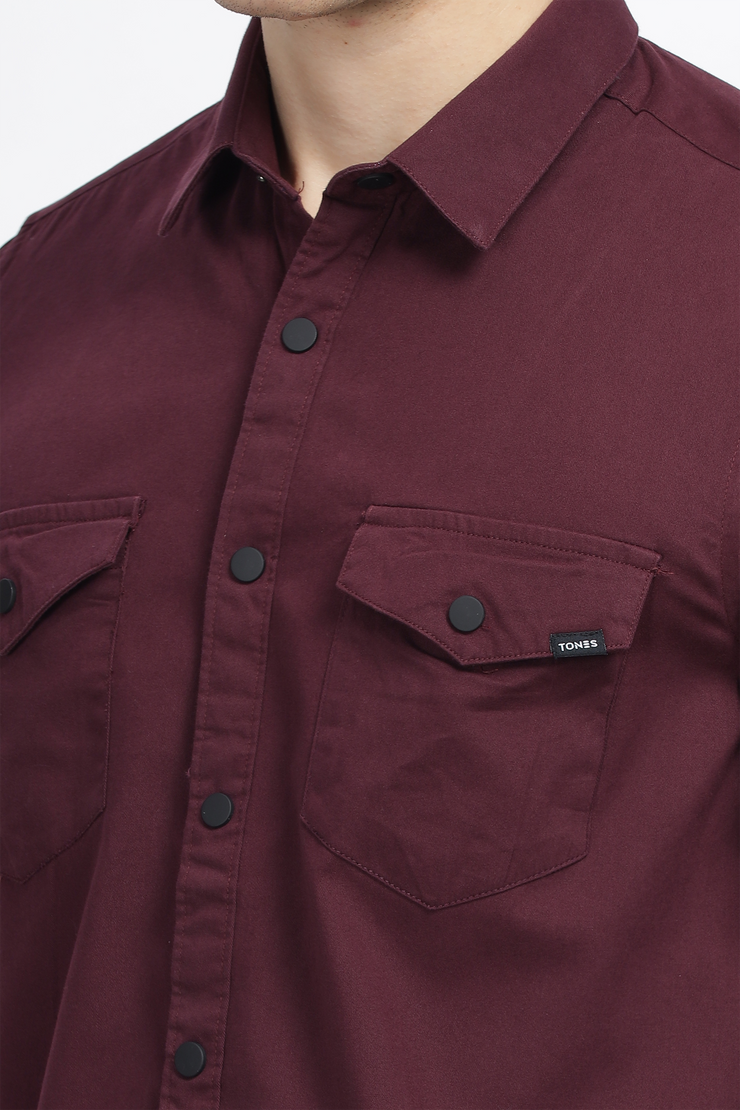 The Macho Shirt - Maroon