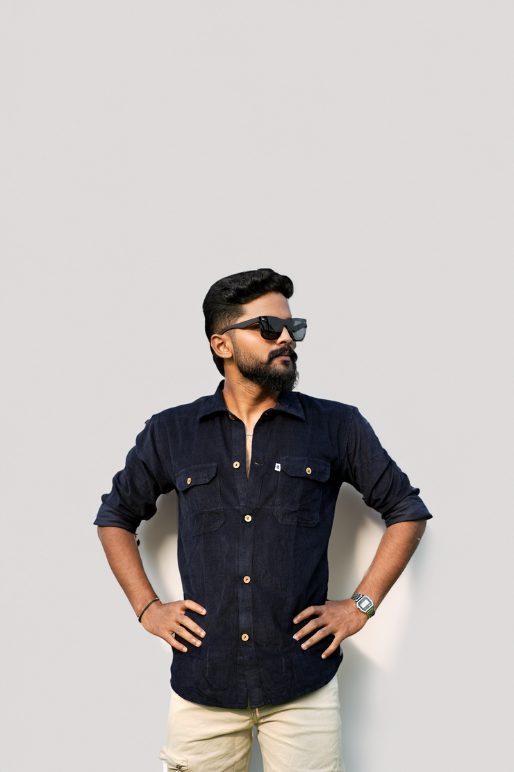 Corduroy Style Navy