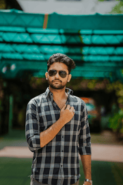 Checks Style - Navy