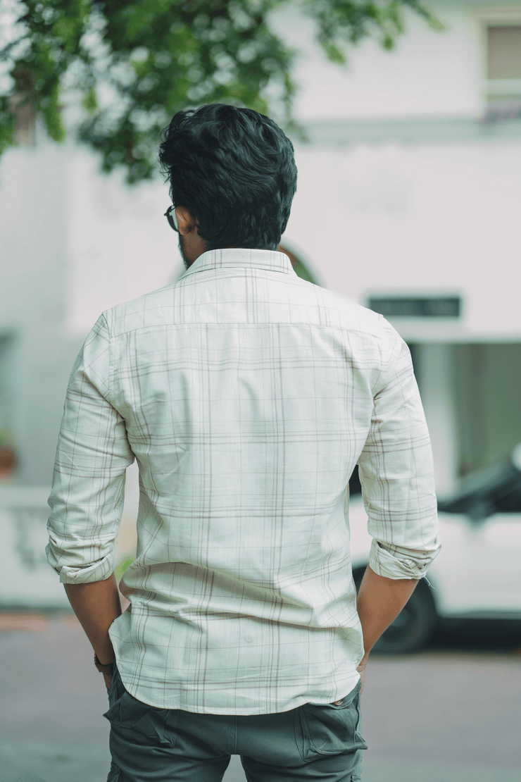 Linen Checks - Beige