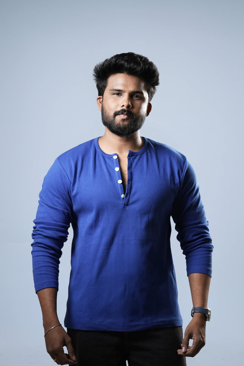 Sapphire Blue Henley