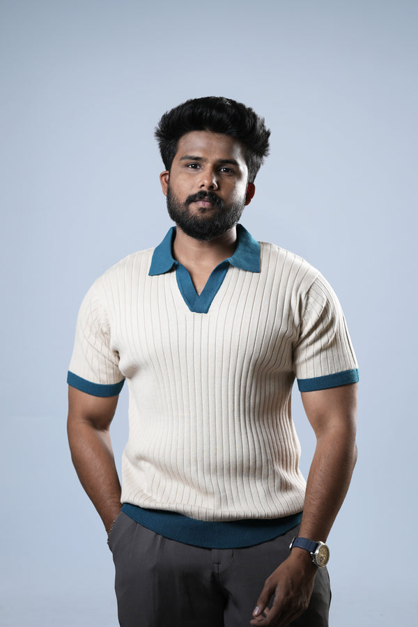 Dark Teal Half Sleeve Polo