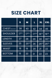 Pop Short Kurta - Navy Blue