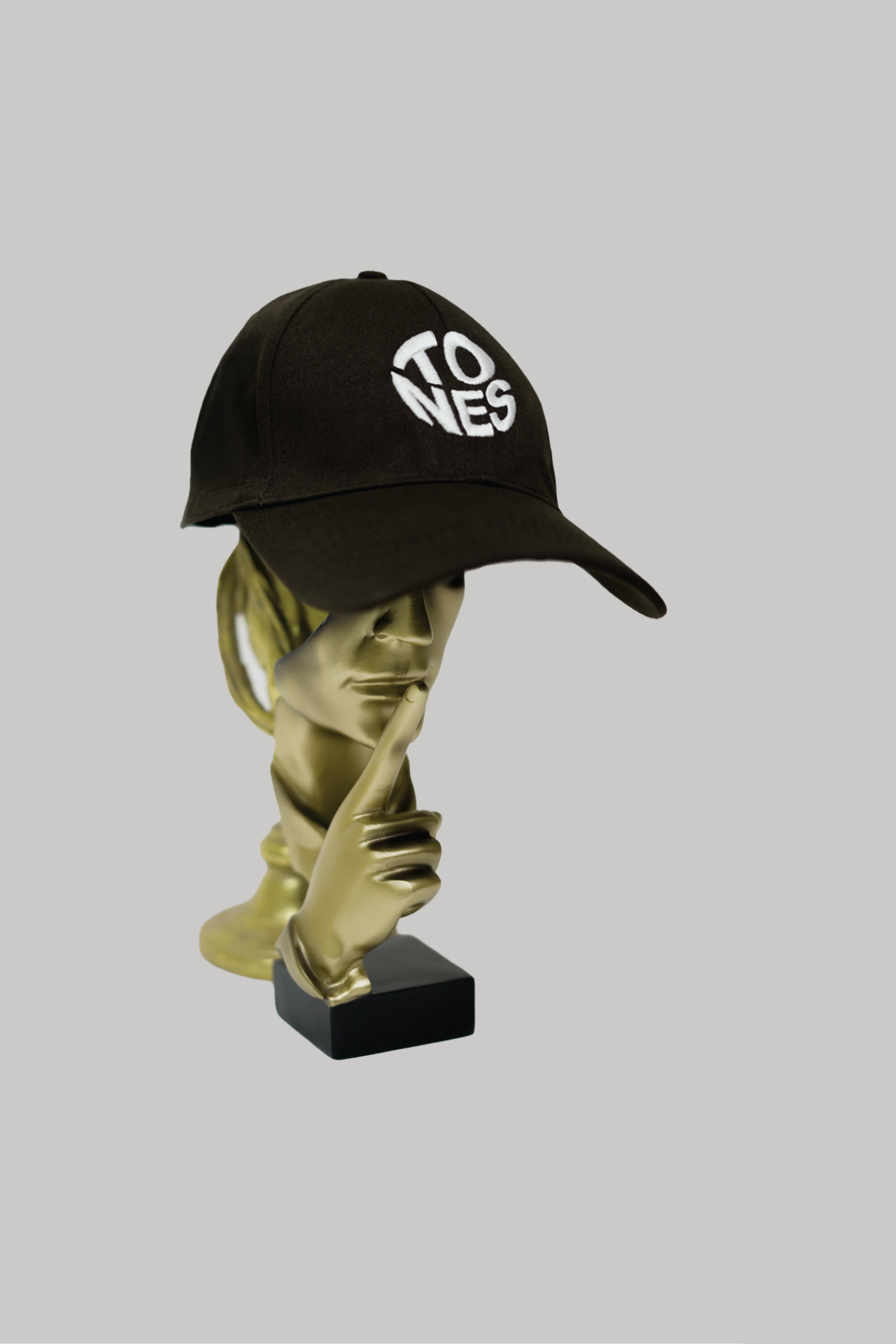 Tones Embroidery Cap Brown – Tones Fashion