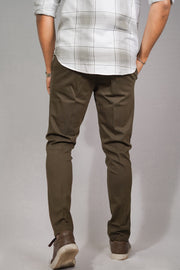 Multi Occasional Lycra Pants - Brown