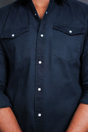 Double Pocket Shirt - Black