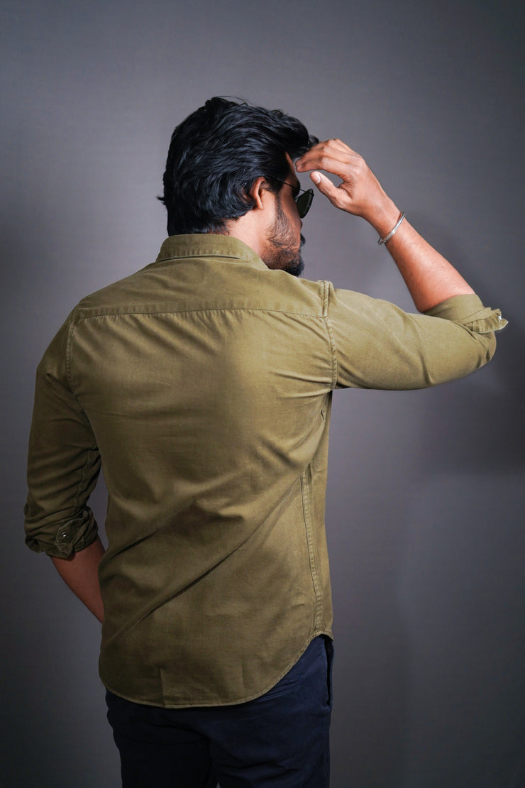 Double Pocket Shirt - Brown